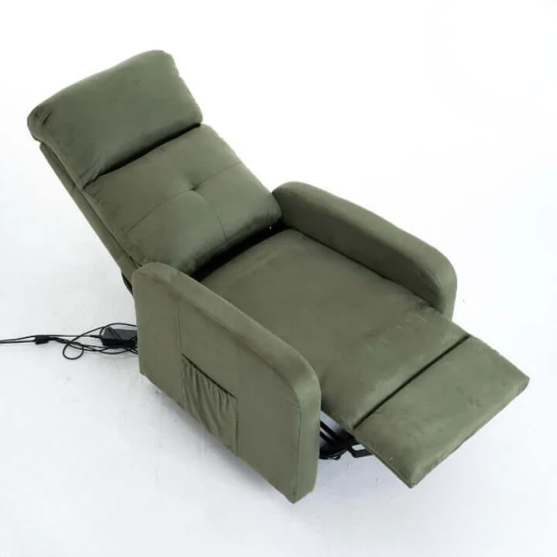 Fauteuil Releveur Premium - 4 Moteurs - Olive - Modèle Harmonie