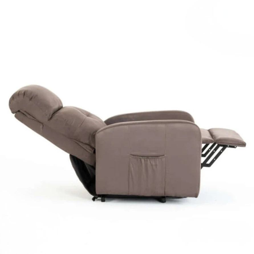 Fauteuil Releveur Premium - 4 Moteurs - Taupe - Modèle Harmonie