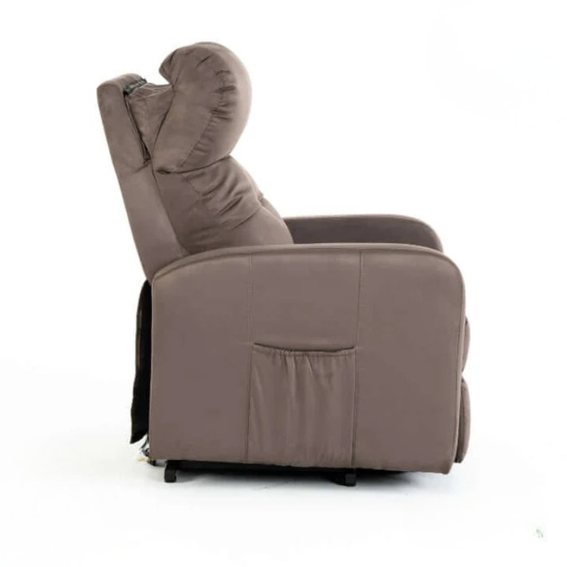 Fauteuil Releveur Premium - 4 Moteurs - Taupe - Modèle Harmonie
