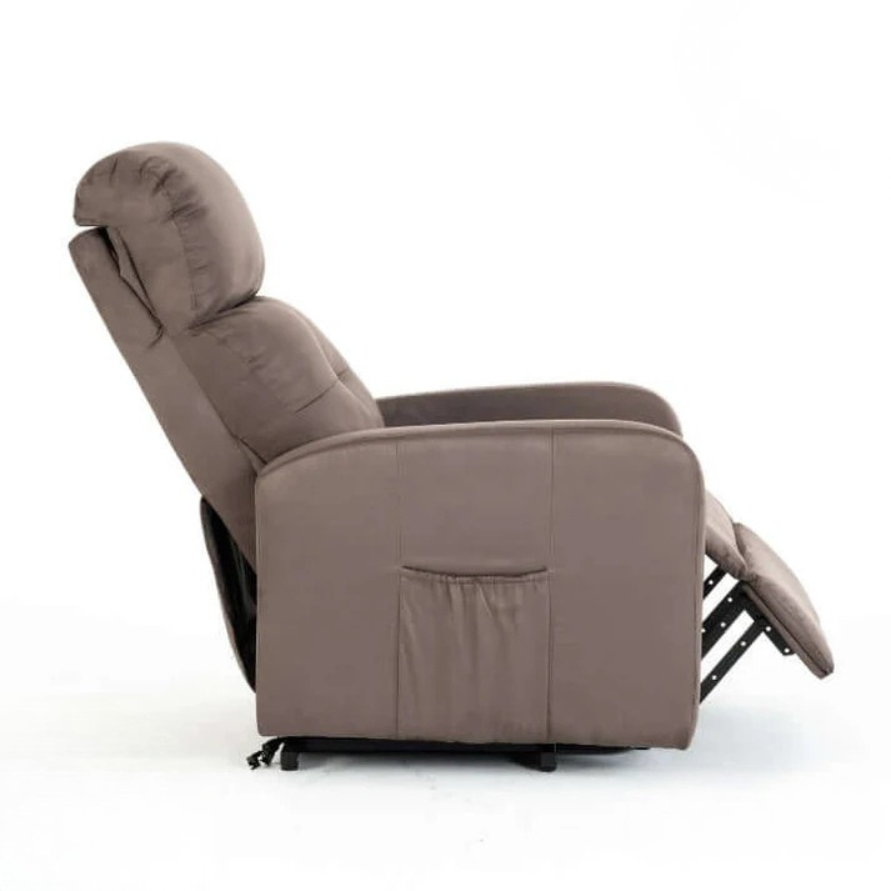 Fauteuil Releveur Premium - 4 Moteurs - Taupe - Modèle Harmonie