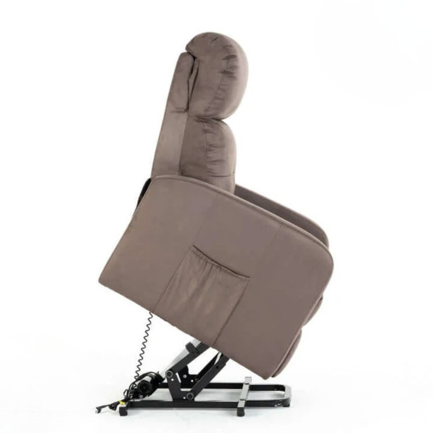 Fauteuil Releveur Premium - 4 Moteurs - Taupe - Modèle Harmonie