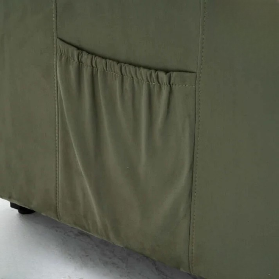 Fauteuil Releveur Premium - 4 Moteurs - Olive - Modèle Harmonie