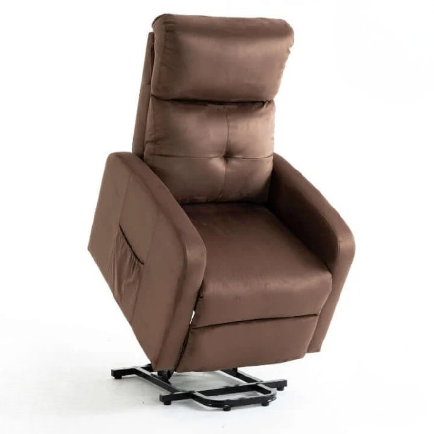 Fauteuil Releveur Premium - 4 Moteurs - Chocolat - Modèle Harmonie