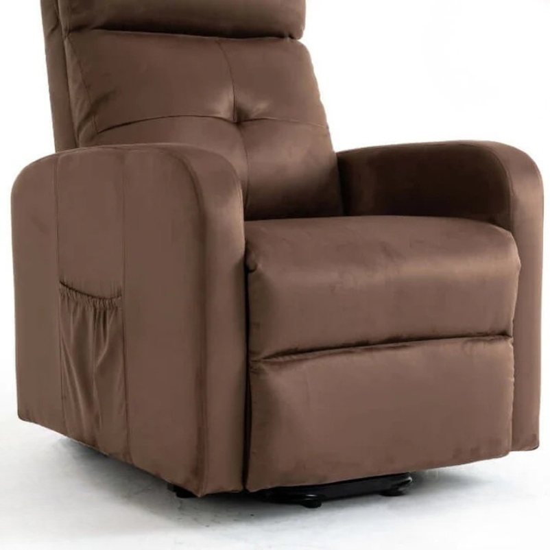 Fauteuil Releveur Premium - 4 Moteurs - Chocolat - Modèle Harmonie