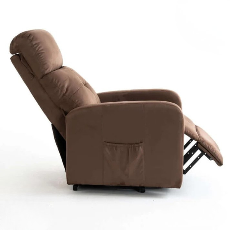 Fauteuil Releveur Premium - 4 Moteurs - Chocolat - Modèle Harmonie