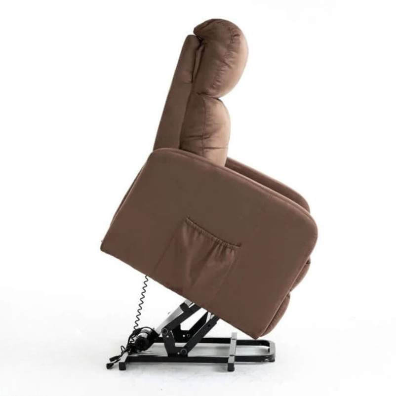 Fauteuil Releveur Premium - 4 Moteurs - Chocolat - Modèle Harmonie