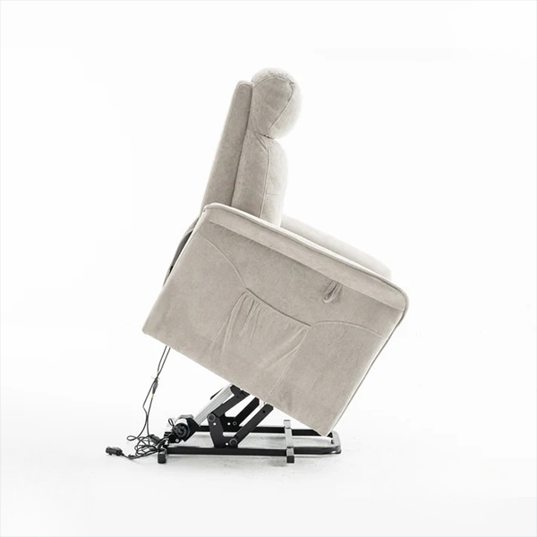 Fauteuil Releveur Premium - 3 Moteurs - Gris Clair - Modèle Plénitude
