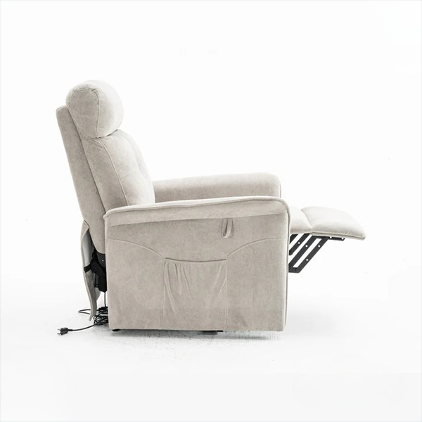 Fauteuil Releveur Premium - 3 Moteurs - Gris Clair - Modèle Plénitude