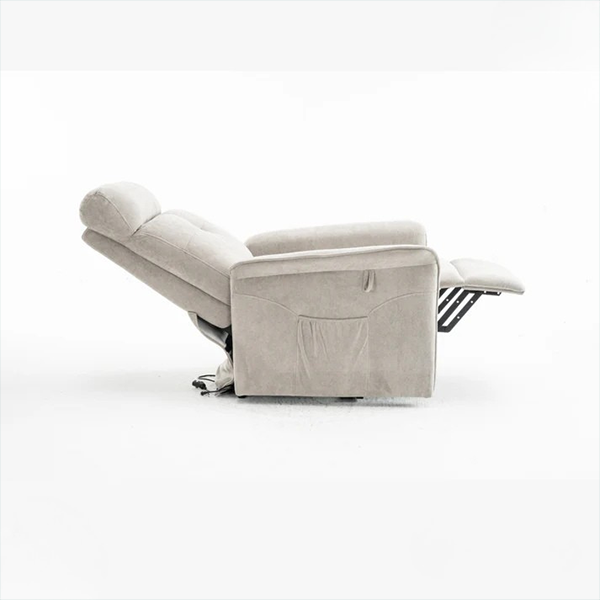 Fauteuil Releveur Premium - 3 Moteurs - Gris Clair - Modèle Plénitude