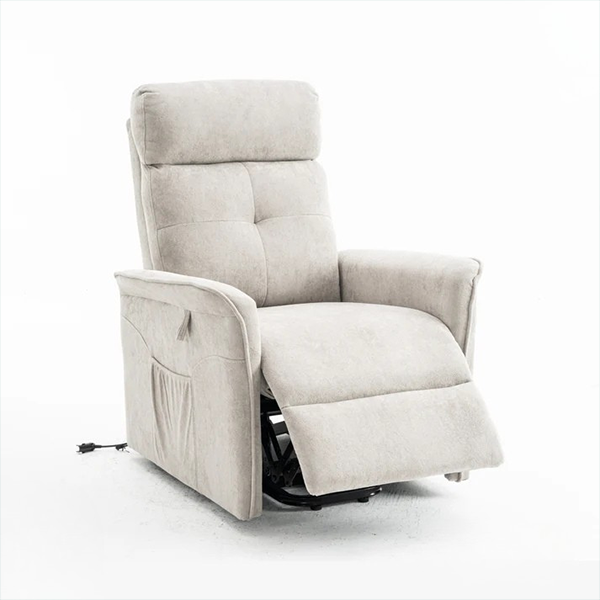 Fauteuil Releveur Premium - 3 Moteurs - Gris Clair - Modèle Plénitude