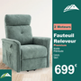 Fauteuil Releveur Premium - 2 Moteurs - Vert - Modèle Plénitude